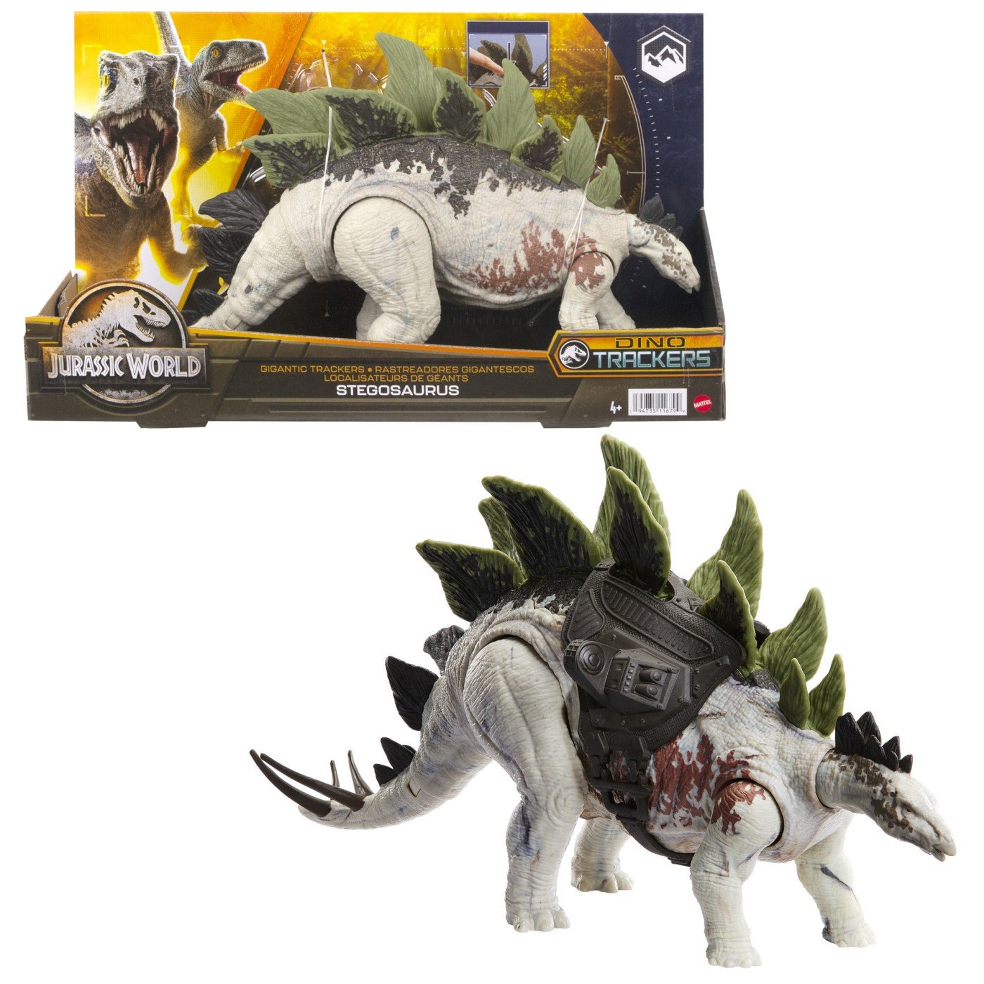 Jurassic world gigantic trackers dinozaur stegosaurus - Publisol.ro