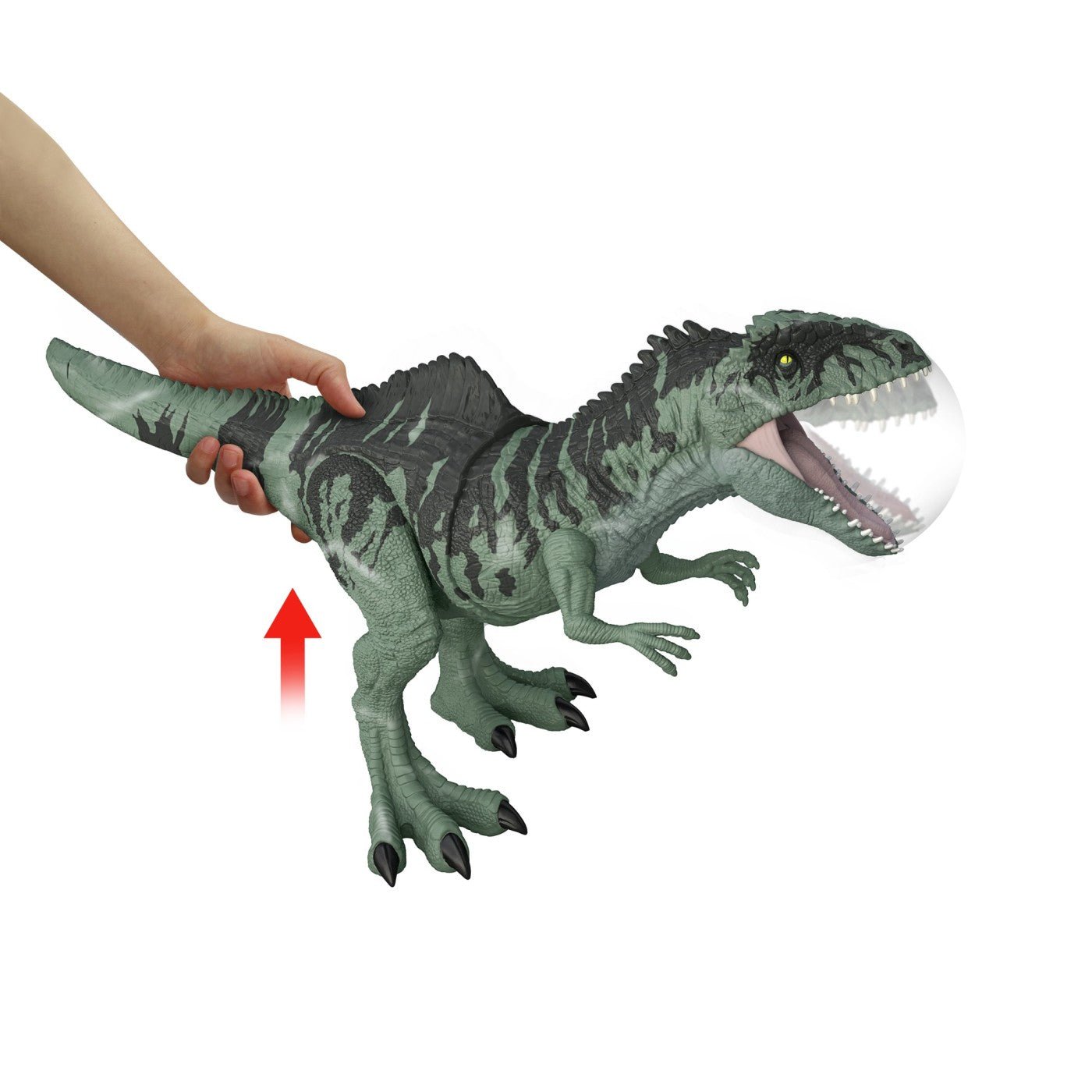 Jurassic world strike n roar dinozaur giganotosaurus, Mattel - Publisol.ro