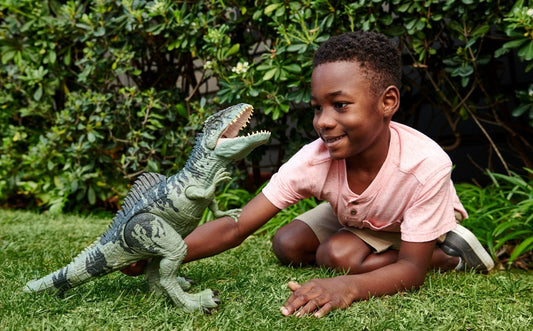 Jurassic world strike n roar dinozaur giganotosaurus, Mattel - Publisol.ro