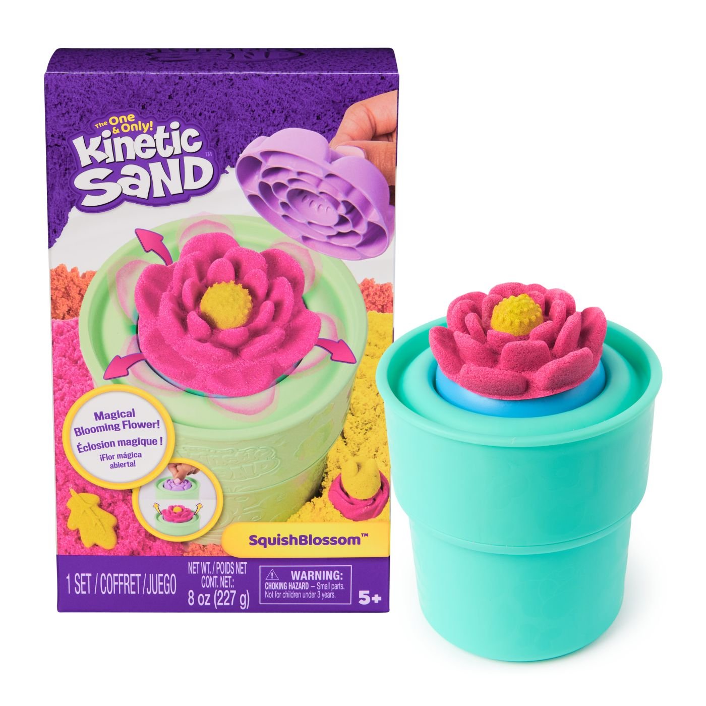 Kinetic Sand floare squish blossom - Publisol.ro