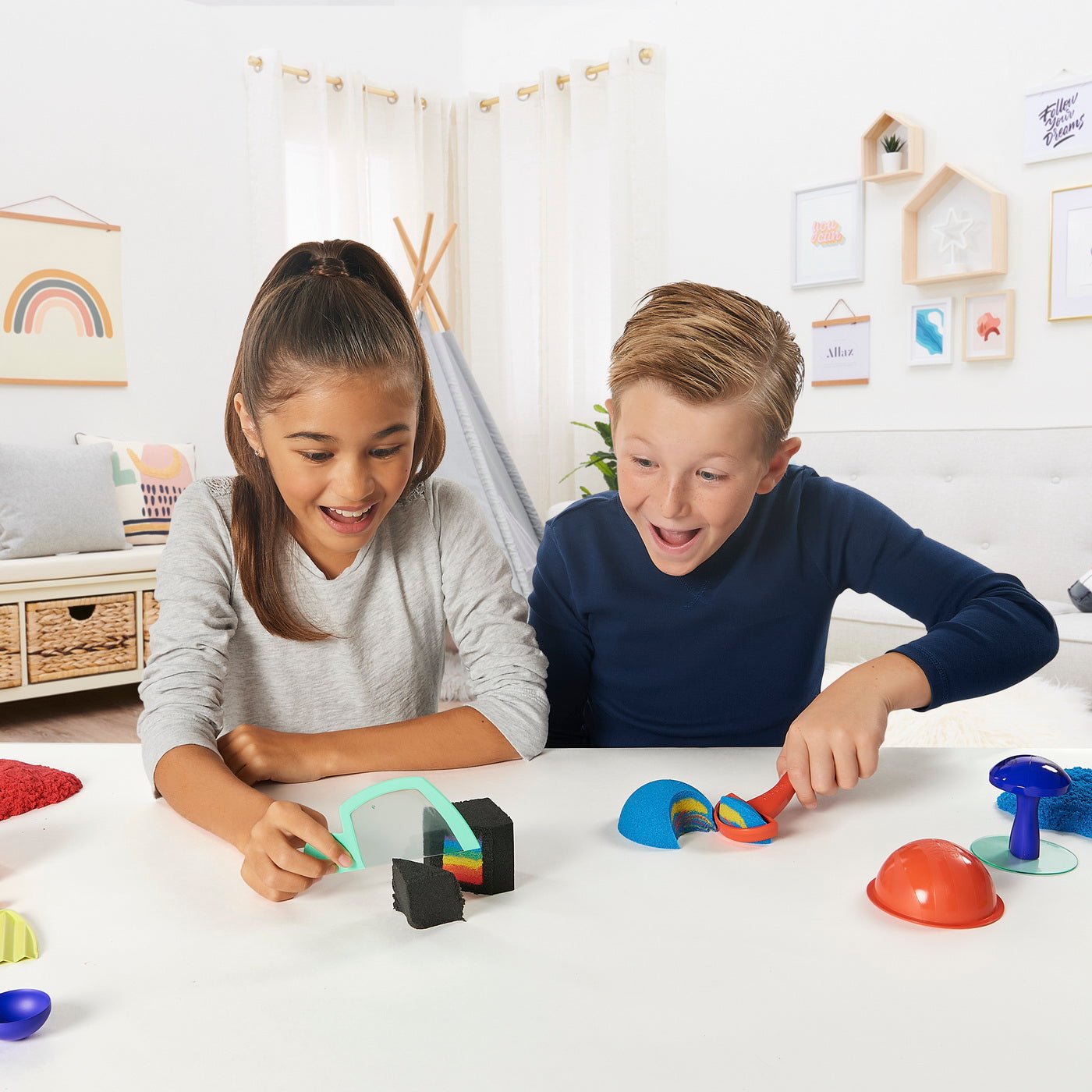 Kinetic sand set de joaca sandisfactory, Spin Master - Publisol.ro