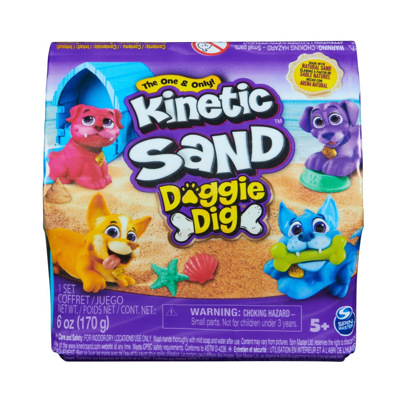 Kinetic sand set doggie dig, Spin Master - Publisol.ro