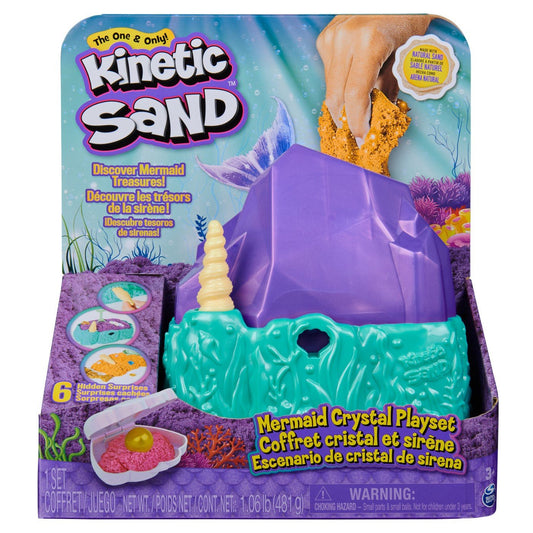 Kinetic sand set mermaid crystal, Spin Master - Publisol.ro
