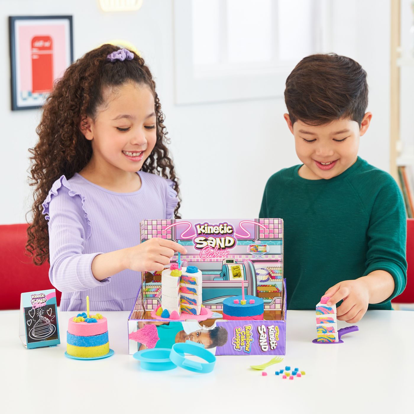 Kinetic sand set nisip cofetaria curcubeu, Spin Master - Publisol.ro
