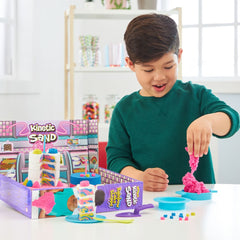 Kinetic sand set nisip cofetaria curcubeu, Spin Master - Publisol.ro