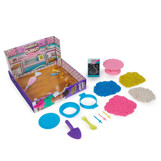Kinetic sand set nisip cofetaria curcubeu, Spin Master - Publisol.ro
