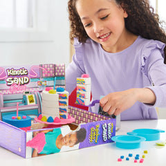 Kinetic sand set nisip cofetaria curcubeu, Spin Master - Publisol.ro