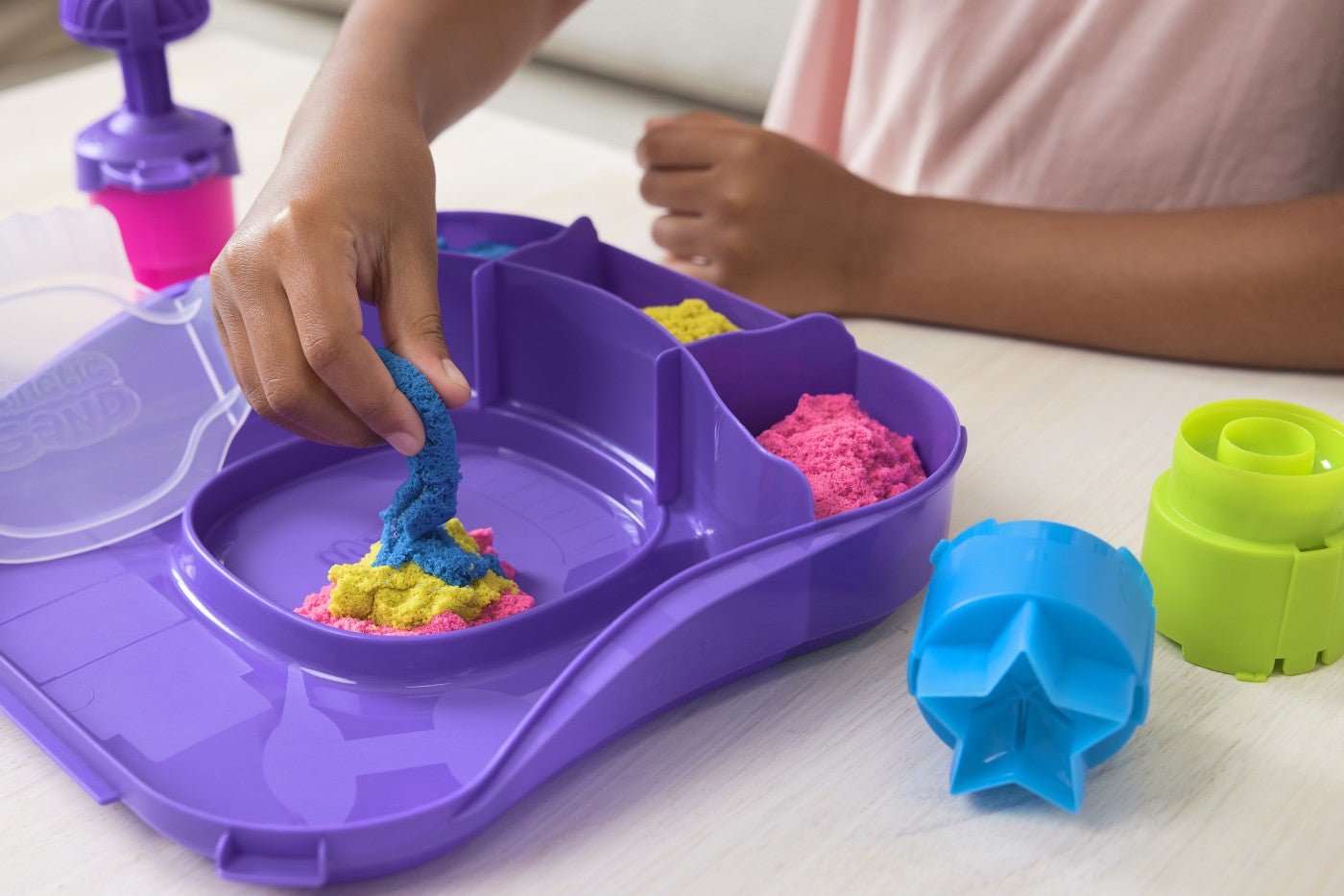 Kinetic sand set nisip squish motion, Spin Master - Publisol.ro