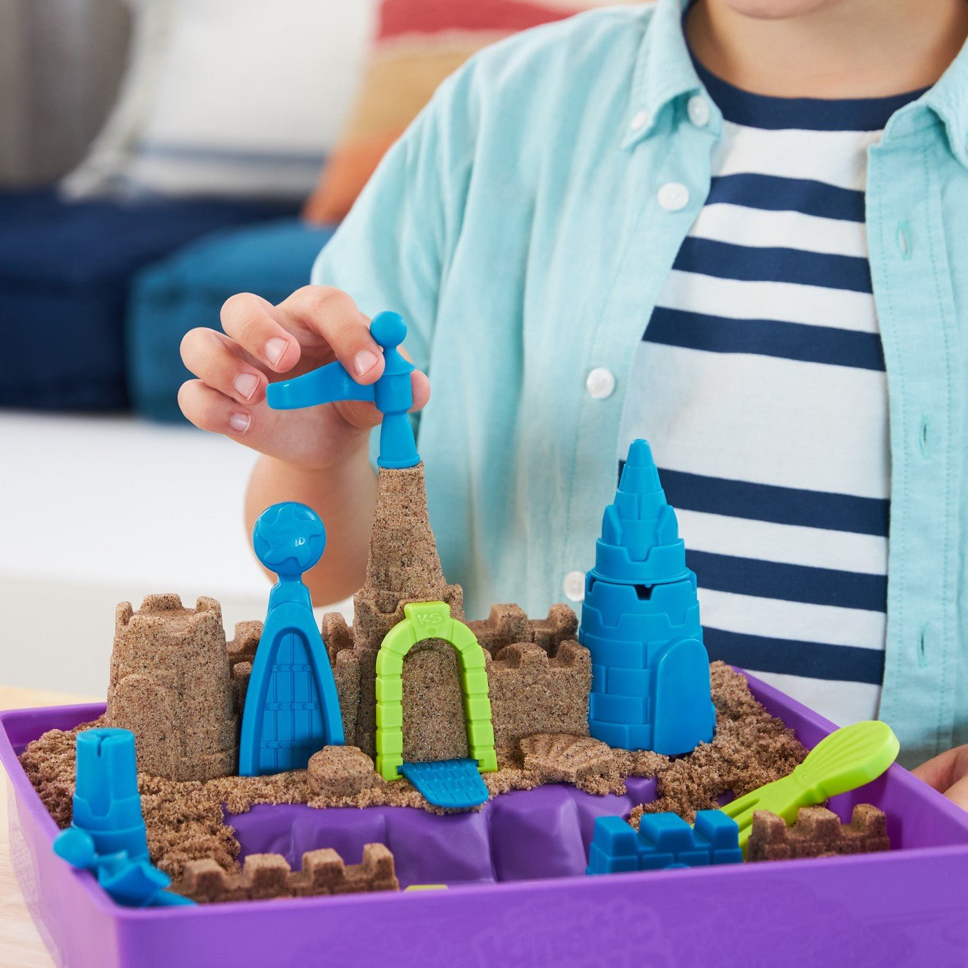 Kinetic sand set regatul nisipului de plaja , Spin Master - Publisol.ro