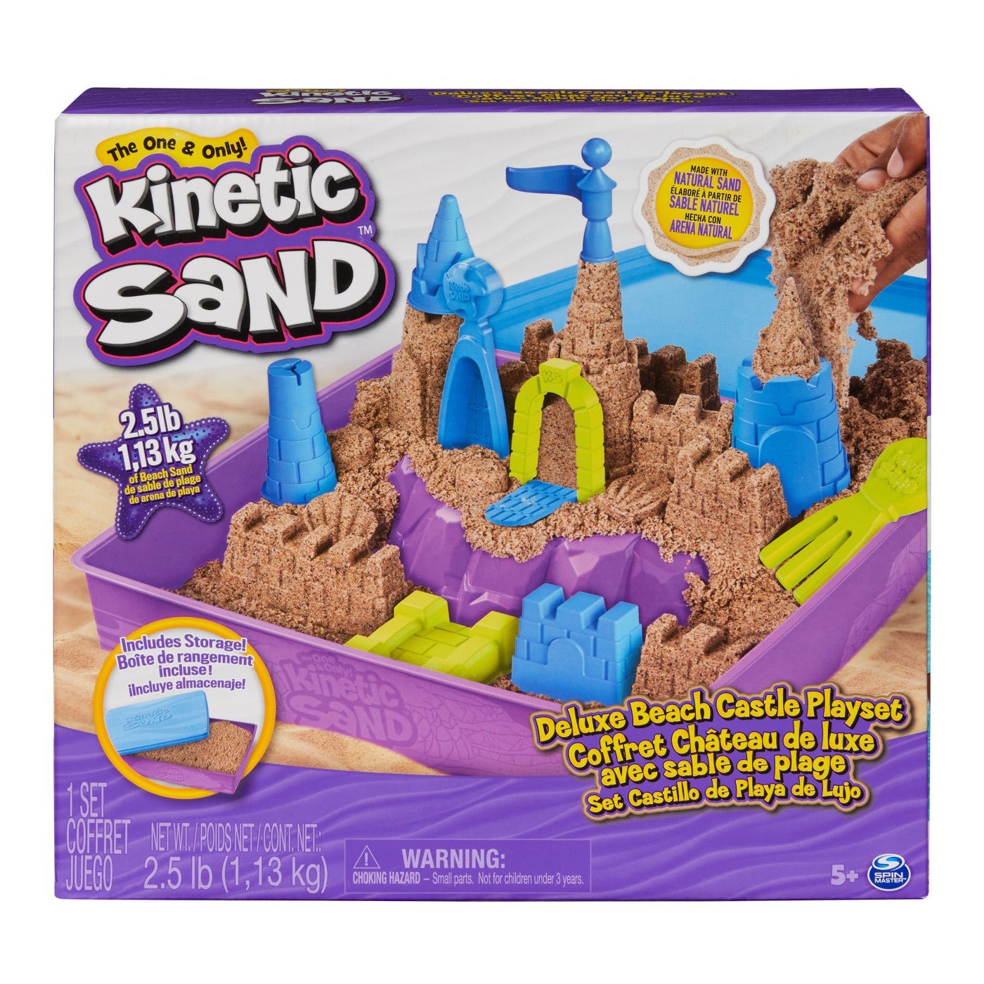 Kinetic sand set regatul nisipului de plaja , Spin Master - Publisol.ro