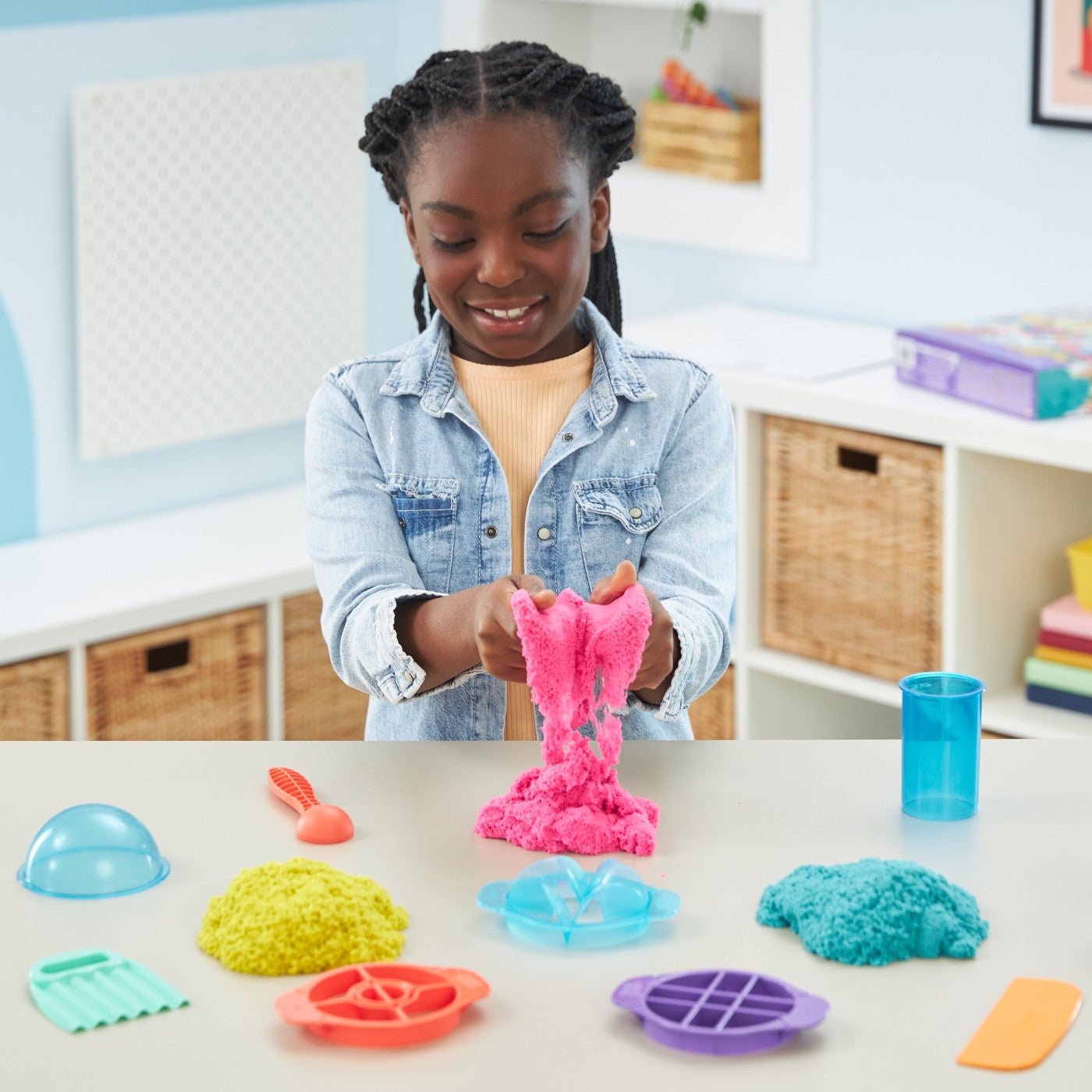 Kinetic sand set ultimate sandisfying, Spin Master - Publisol.ro