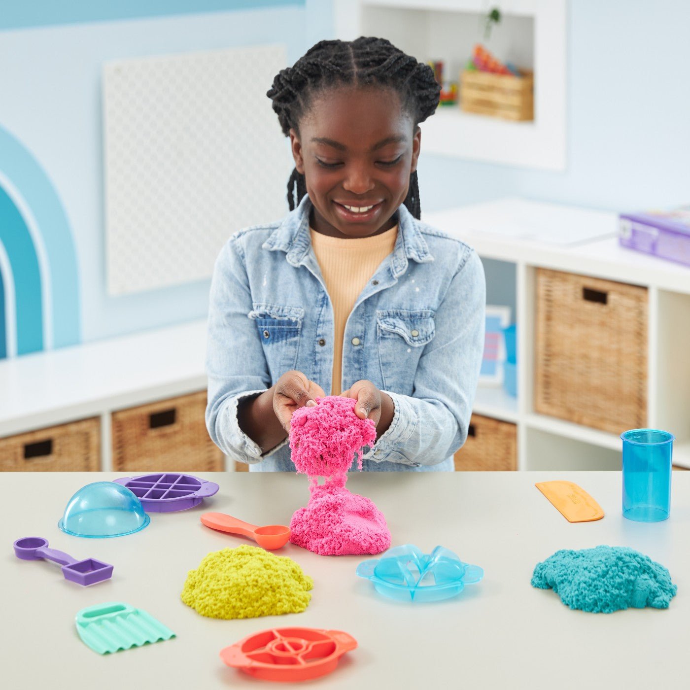Kinetic sand set ultimate sandisfying, Spin Master - Publisol.ro
