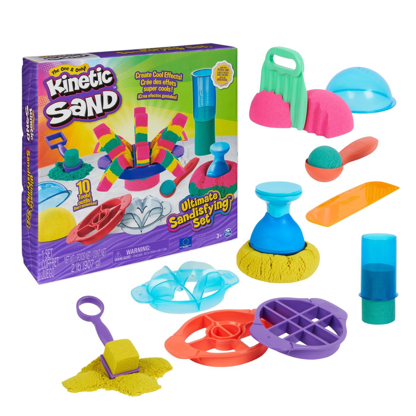 Kinetic sand set ultimate sandisfying, Spin Master - Publisol.ro