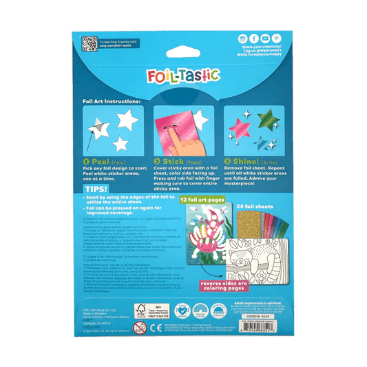 Kit Arta cu folie Foil - tastic - Awesome Animals - Ooly - Publisol.ro