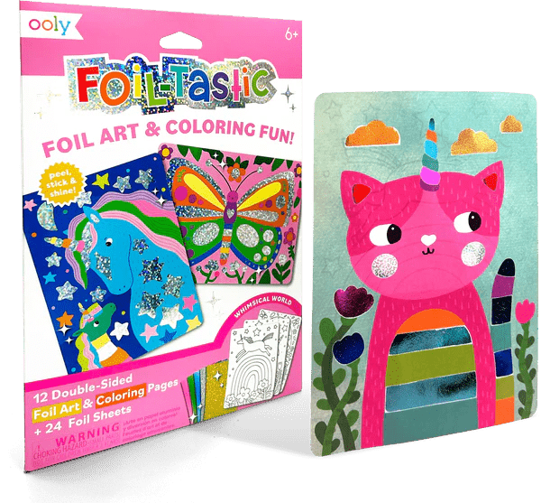 Kit Arta cu folie Foil - tastic - Whimsical World - Ooly - Publisol.ro