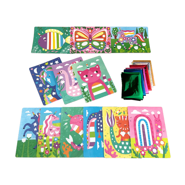 Kit Arta cu folie Foil - tastic - Whimsical World - Ooly - Publisol.ro