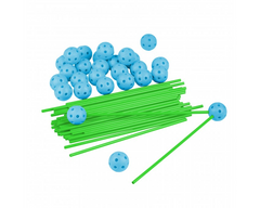 Kit constructie 3D - Cort pentru copii verde albastru, fosforescent in intuneric - Crazy Tent