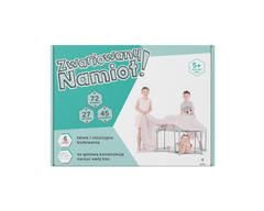 Kit constructie 3D - Cort pentru copii - gri verde - Crazy Tent - Publisol.ro