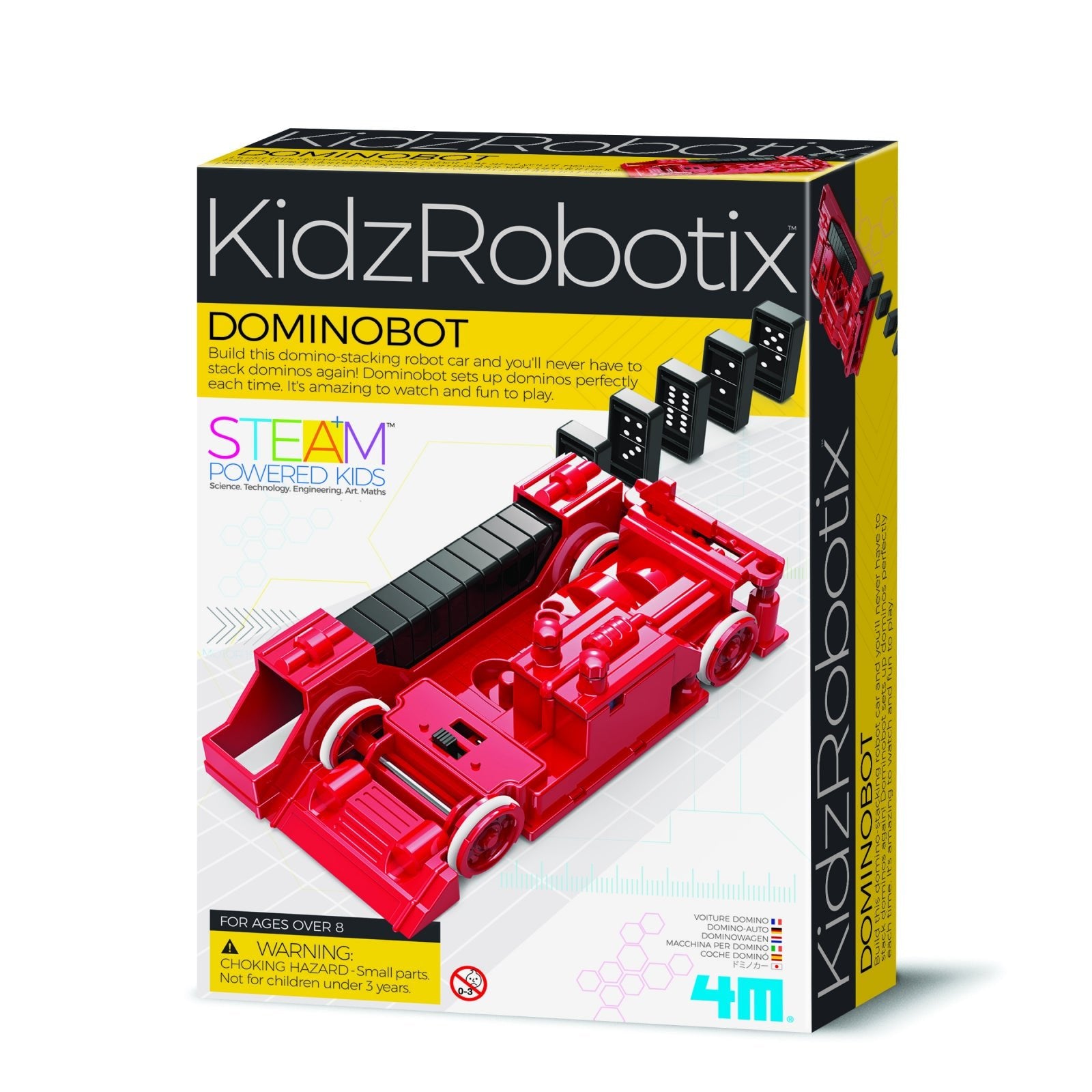 Kit constructie robot - Dominobot, Kidz Robotix - 4M - Publisol.ro