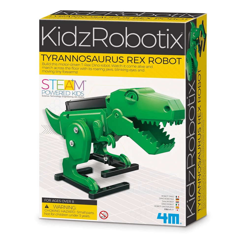 Kit constructie robot - T - Rex, Kidz Robotix - 4M - Publisol.ro