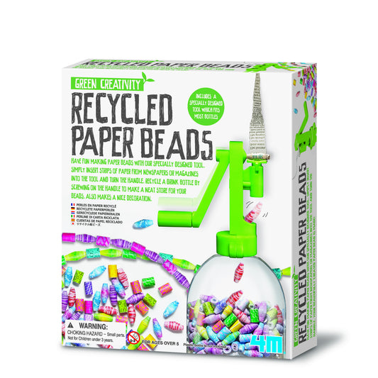 Kit creativ - Margele din hartie reciclata, Green Creativity - 4M