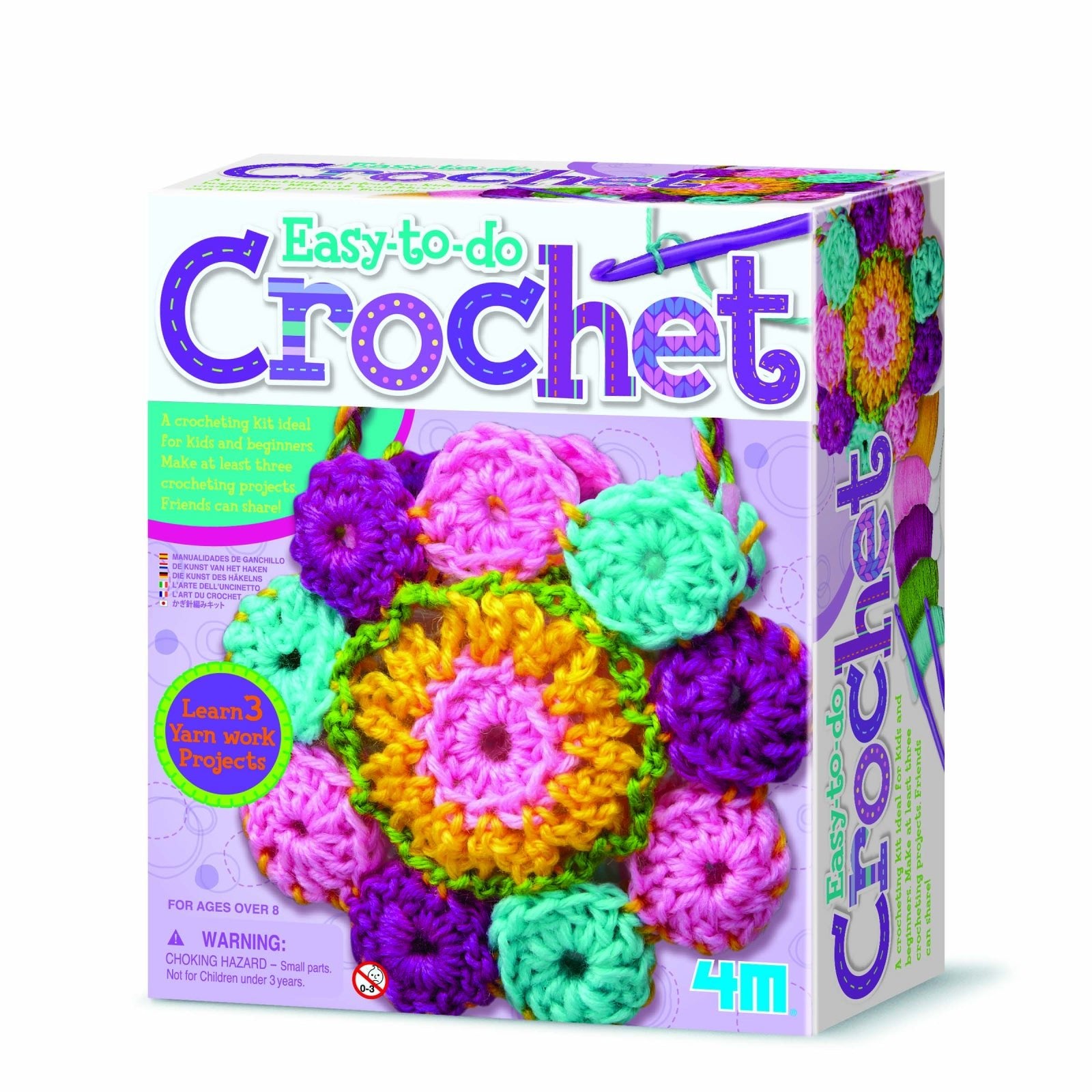 Kit de crosetat pentru copii, usor de facut - 4M - Publisol.ro