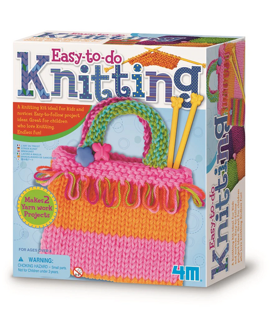 Kit de tricotat pentru copii, usor de facut - 4M