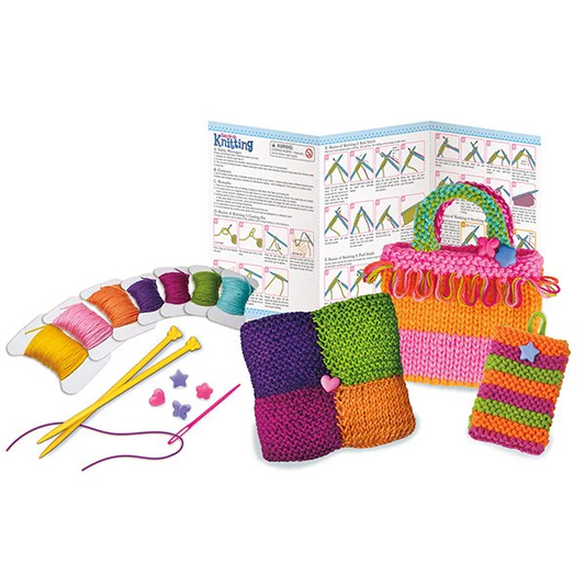 Kit de tricotat pentru copii, usor de facut - 4M
