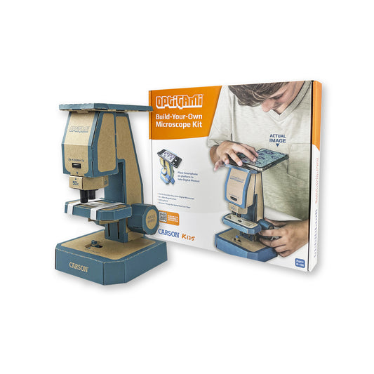 Kit DIY - Realizeaza un microscop, marire 50-400x, OptiGami - Carson