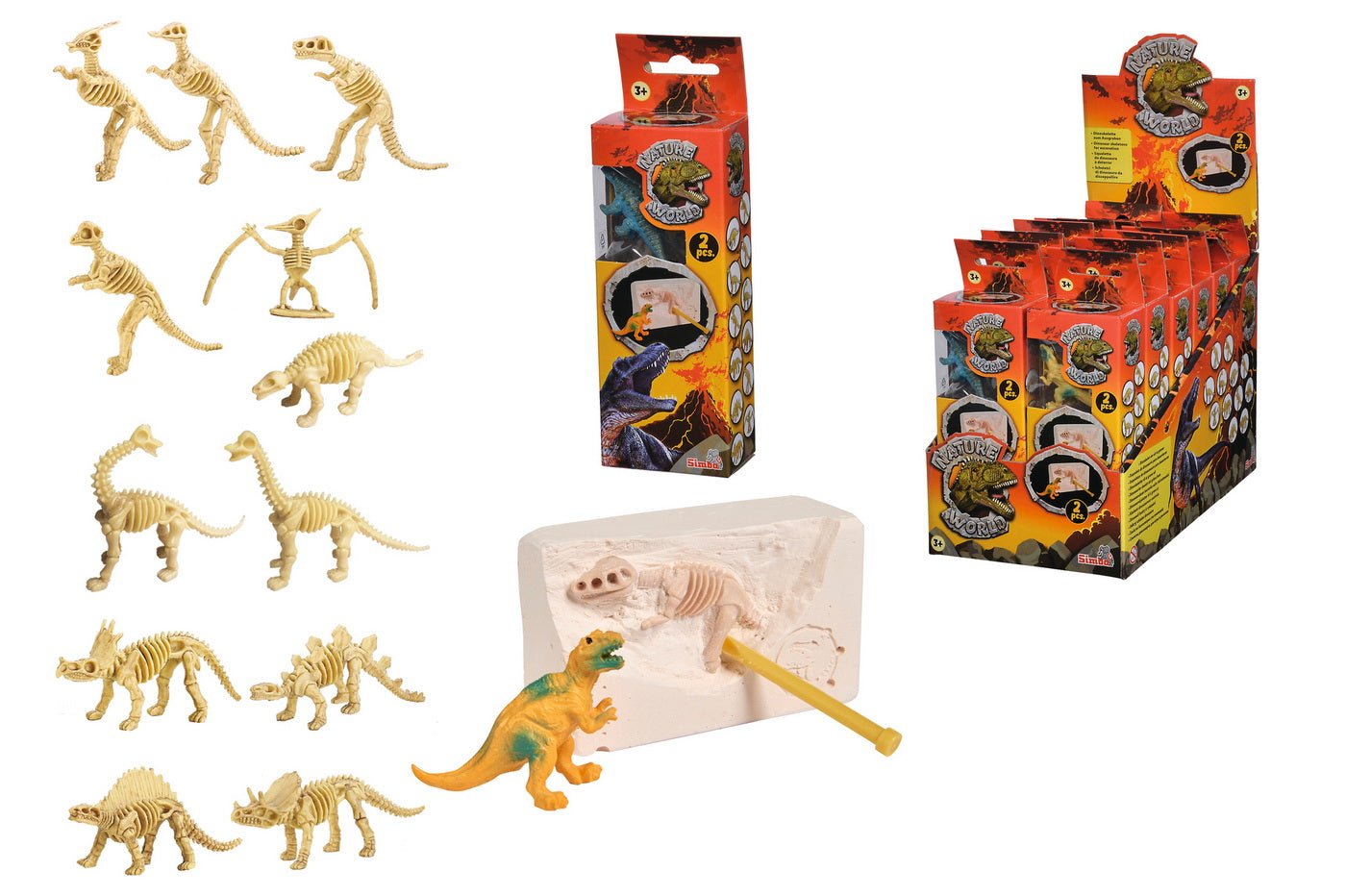 Kit excavare dinozauri 7cm, Simba - Publisol.ro