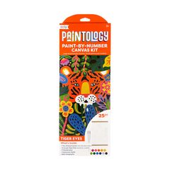 Kit panza canvas - Picteaza pe numere - Tiger Eyes - Ooly