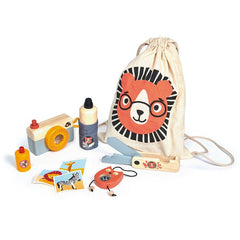 Kitul exploratorului safari, din lemn premium - Safari Adventure - 10 piese - Tender Leaf Toys - Publisol.ro