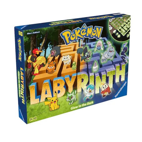 Labyrinth Pokémon Ravensburger Glow in the Dark, joc labirint pentru copii de la 7 ani, multilingv incl. RO, Ravensburger - Publisol.ro