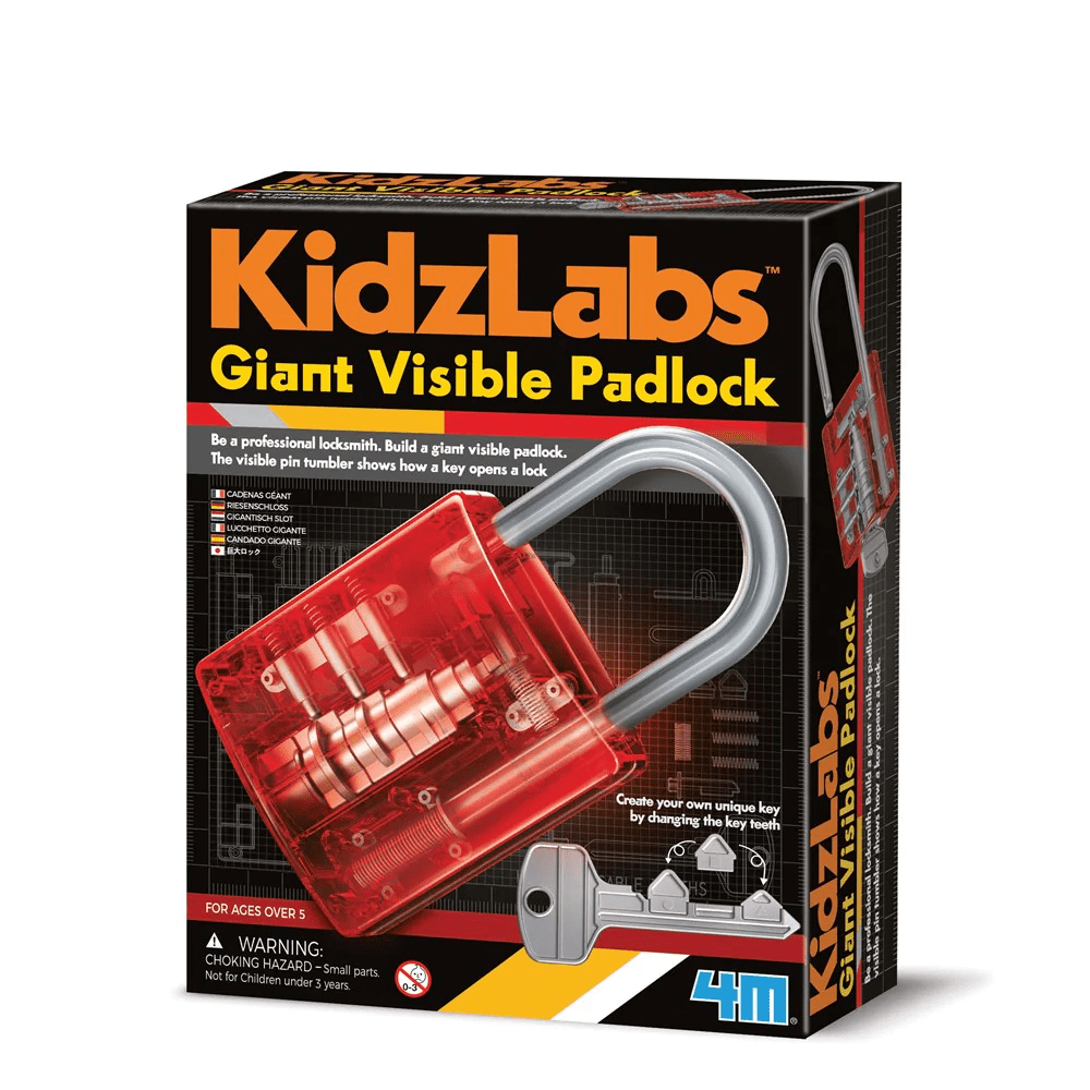 Lacat gigant translucid KidzLabs - 4M - Publisol.ro