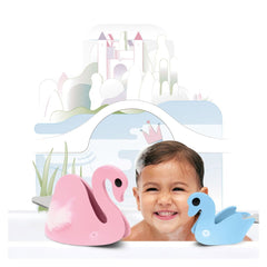 Lacul lebedelor, set creativ de baie, Quut Toys - Publisol.ro