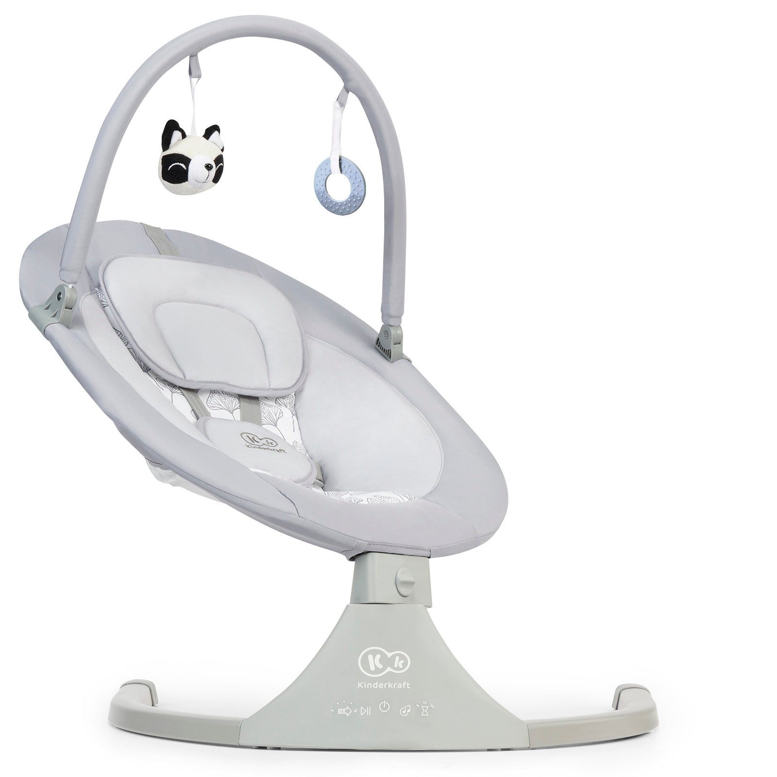 Leagan electric Kinderkraft luli, 2 in 1, grey - Publisol.ro