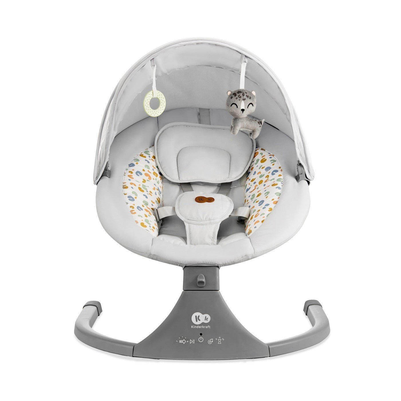 Leagan electric Kinderkraft lumi 2, light grey - Publisol.ro