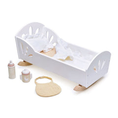 Leagan Lebada, din lemn premium - Sweet Swan Dolly Bed - Tender Leaf Toys - Publisol.ro
