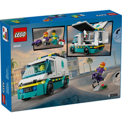 Lego city ambulanta de urgente 60451, LEGO - Publisol.ro