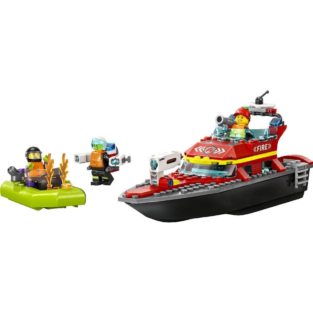 Lego City barca de salvare a pompierilor 60373 - Publisol.ro