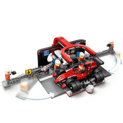 Lego city boxa si mecanici f1 cu masina ferrari 60443, LEGO - Publisol.ro