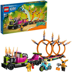 Lego city camion de cascadorie si provocarea cercurilor de foc 60357, LEGO - Publisol.ro