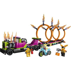Lego city camion de cascadorie si provocarea cercurilor de foc 60357, LEGO - Publisol.ro