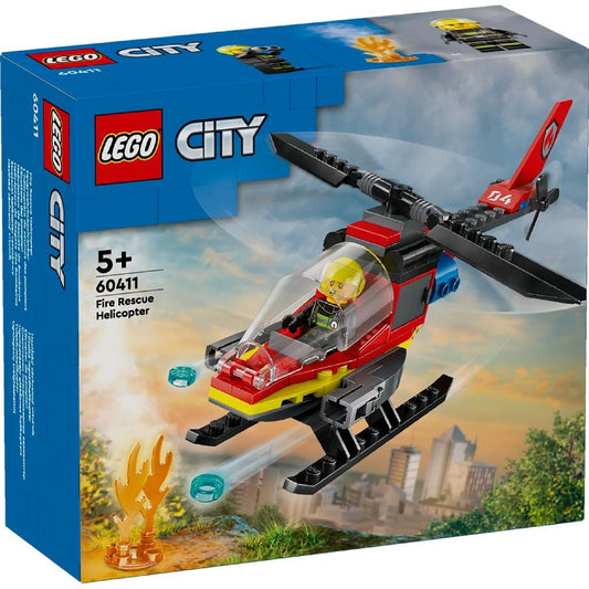 Lego city elicopter de pompieri 60411, LEGO - Publisol.ro