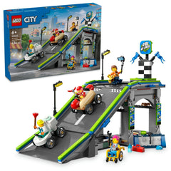 Lego city fara limite: rampa pentru curse de masini 60460, LEGO - Publisol.ro