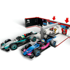 Lego city garaj f1 si masini mercedes - amg si alpine 60444, LEGO - Publisol.ro