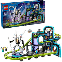 Lego city parc cu roller - coaster lumea robotilor 60421, LEGO - Publisol.ro