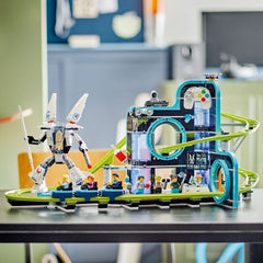 Lego city parc cu roller - coaster lumea robotilor 60421, LEGO - Publisol.ro