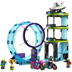 Lego city provocarea suprema de cascadorii pe motocicleta 60361, LEGO - Publisol.ro
