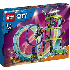 Lego city provocarea suprema de cascadorii pe motocicleta 60361, LEGO - Publisol.ro